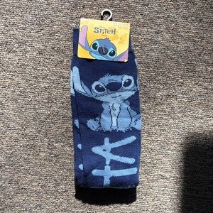 Disney Navy and Light Blue Stitch Socks